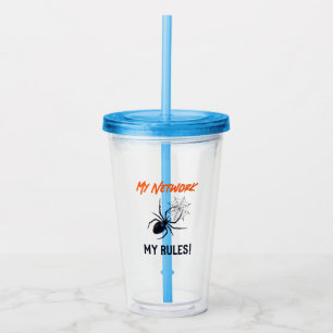 Funny IT Network Admin Humour Gift Acrylic Tumbler