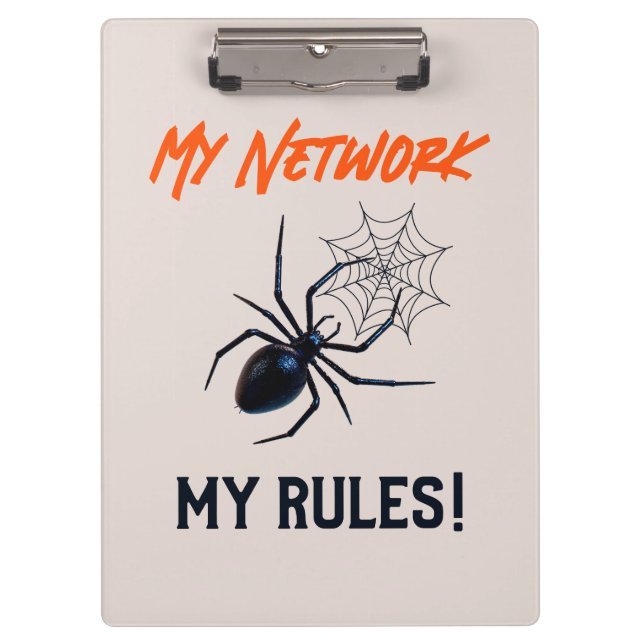 Funny IT Network Admin Humour Gift Clipboard (Front)