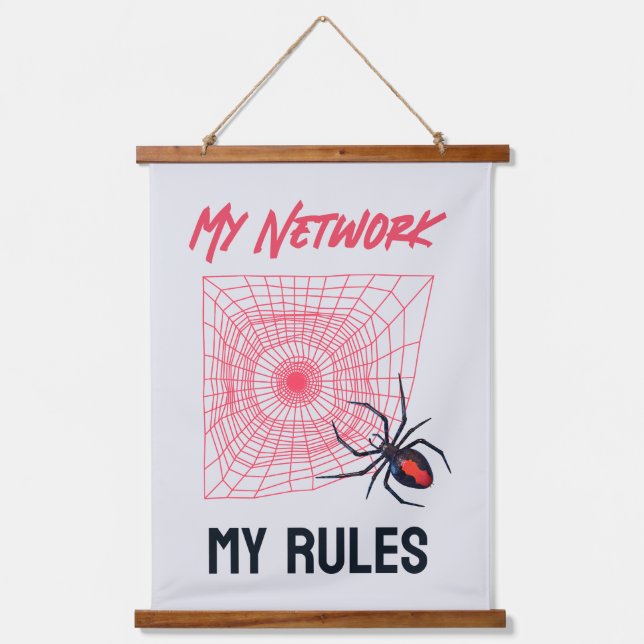 Funny IT Network Admin Humour Gift Hanging Tapestry (Front)
