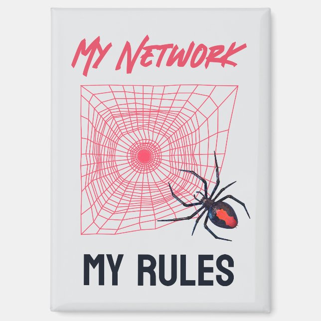 Funny IT Network Admin Humour Gift Magnet (Front)