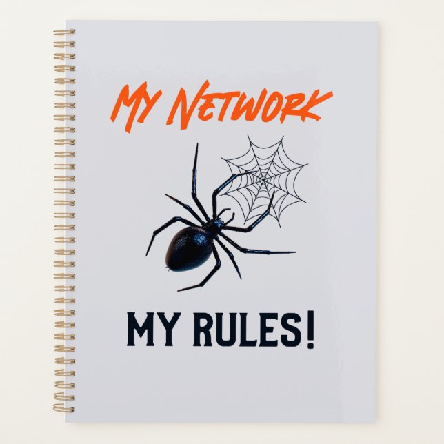 Funny IT Network Admin Humour Gift Planner (Front)