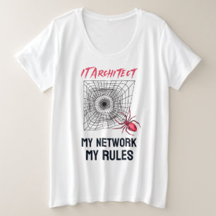 Funny IT Network Admin Humour Gift Plus Size T-Shirt