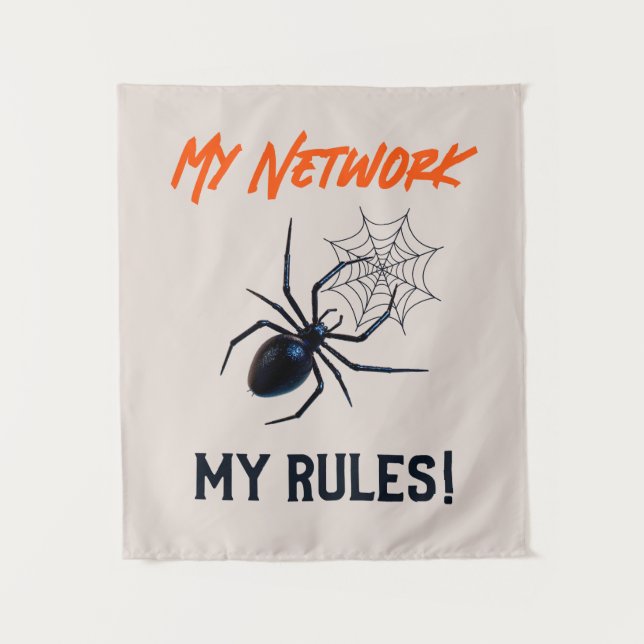 Funny IT Network Admin Humour Gift Tapestry (Front)