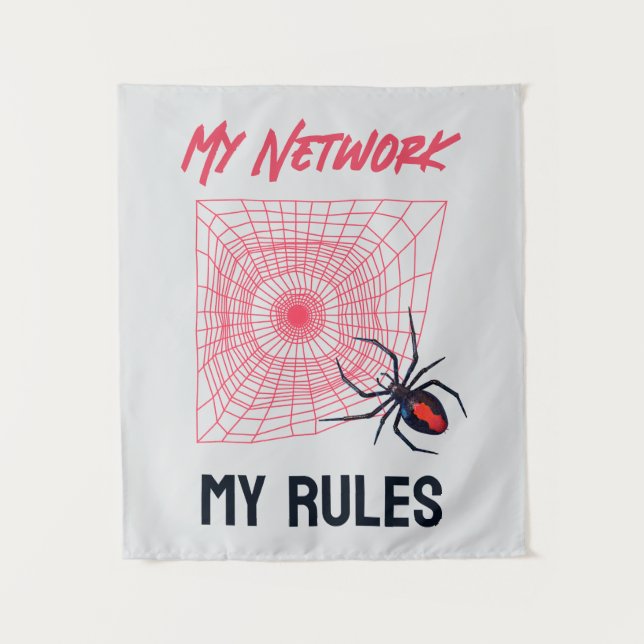 Funny IT Network Admin Humour Gift Tapestry (Front)