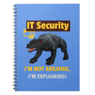 Funny IT Security Explaining Tech Humour Design Notebook