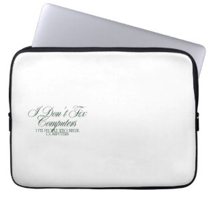 Funny IT Support Shirt  Laptop Sleeve