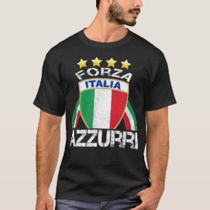 Funny Italia Football Soccer Italian Flag symbol b T-Shirt