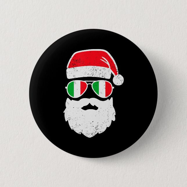 Funny Italian Christmas Pajama Funny Italian Match 6 Cm Round Badge (Front)