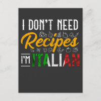 Funny Italian Cook Gift Culinary Kitchen Humour