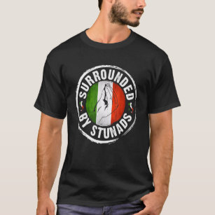 Funny Italian Hand Gesture Surrounded By Stunads S T-Shirt