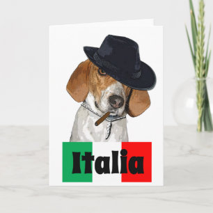 Funny Italian Mobster Charley Dog Card