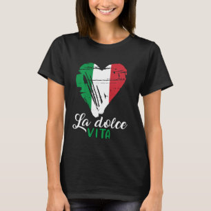 Funny Italian Saying Hear Love Italy Flag T-Shirt
