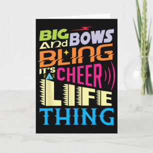 Funny it's A Cheer Life Thing' - Cheerleading Card