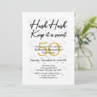 Funny It's A Secret White Black 50th Birthday