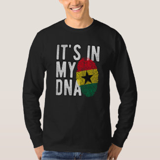 Funny it's in my DNA Ghana flag Fingerprint Premiu T-Shirt