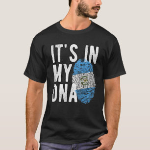 Funny it's in my DNA Guatemala flag Fingerprint T-Shirt