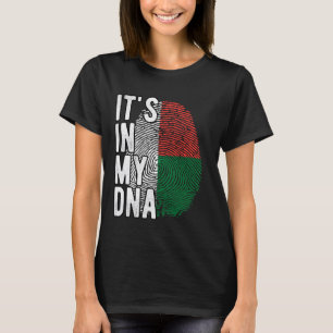 Funny it's in my DNA Madagascar flag Fingerprint 1 T-Shirt