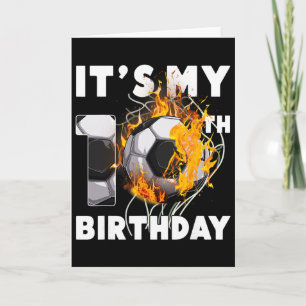 Funny It's My 10th Birthday 10 Years Old Soccer By Card