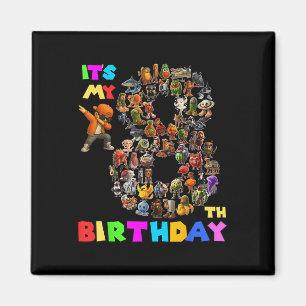 Funny Its My 8th Birthday Italian Brainrot Meme Bo Magnet