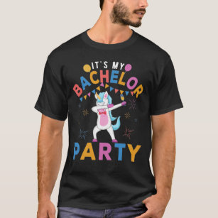 Funny It's My Bachelor Party, Unicorn Groom  T-Shirt