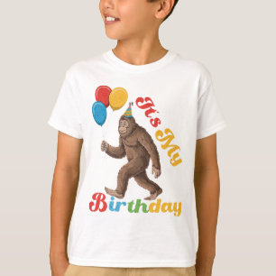 Funny It's My Birthday Bigfoot Sasquatch Party  T-Shirt