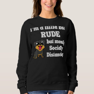 Funny Iu2019m A Little Bit Rude But Mostly Social Sweatshirt