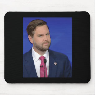 Funny J.d Vance Meme Vice President Debate Face  Mouse Pad