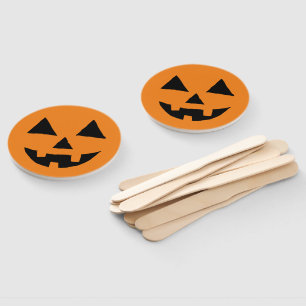  Funny Jack O Lanter Halloween Art Simple Jack O Hand Fan
