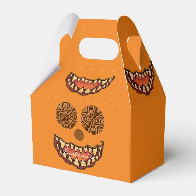 Funny Jack o'lantern Thunder_Cove Favour Box (Front Side)