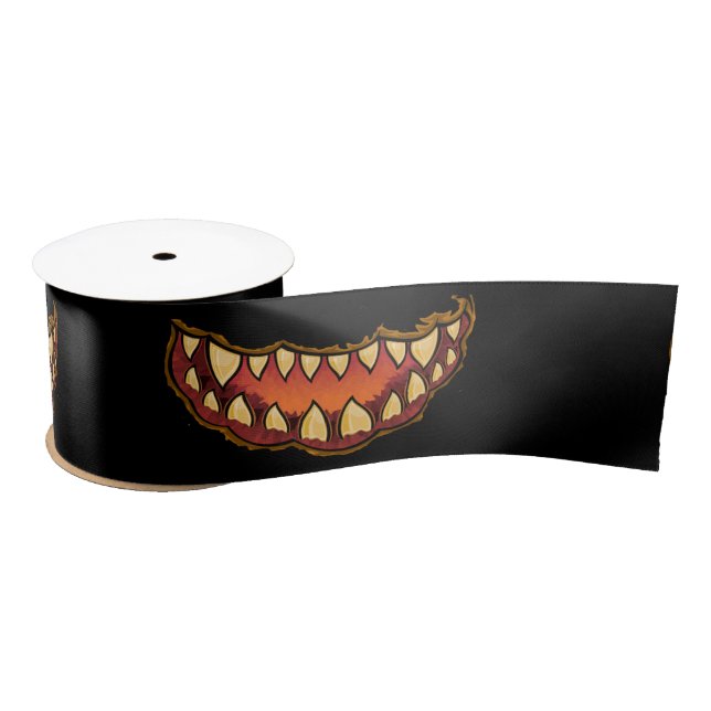 Funny Jack o'lantern Thunder_Cove Satin Ribbon (Spool)