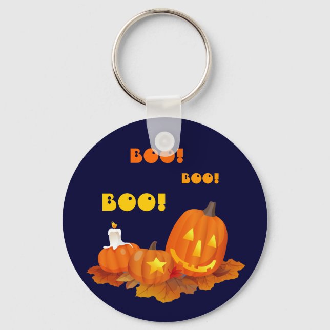 Funny Jack O'Lanterns Halloween Gift  Key Ring (Front)