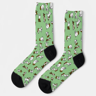 Funny Jack Russell Cartoon Socks