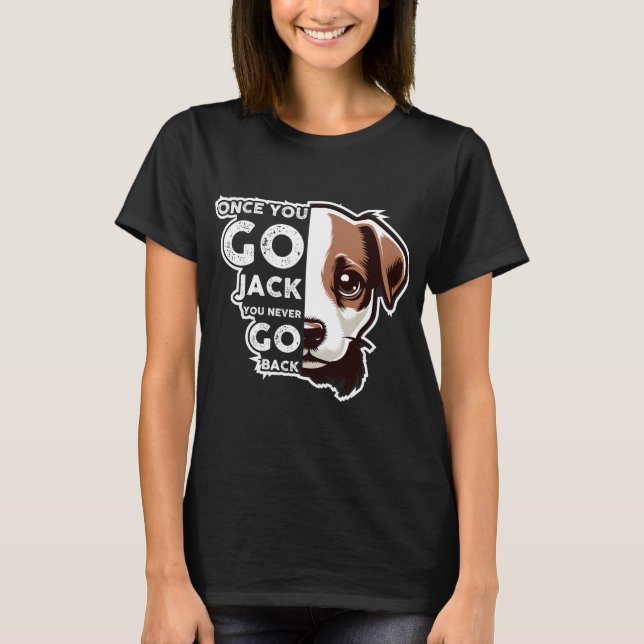 Funny Jack Russell Terrier Dog T-Shirt (Front)