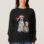 Funny Jack Russell Terrier Dog Xmas Snowman Lights Sweatshirt<br><div class="desc">Funny Jack Russell Terrier Dog Xmas Snowman Lights Pajama</div>