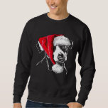 Funny Jack Russell Terrier Santa Christmas dog mum Sweatshirt<br><div class="desc">Funny Jack Russell Terrier Santa Christmas dog mum gift</div>
