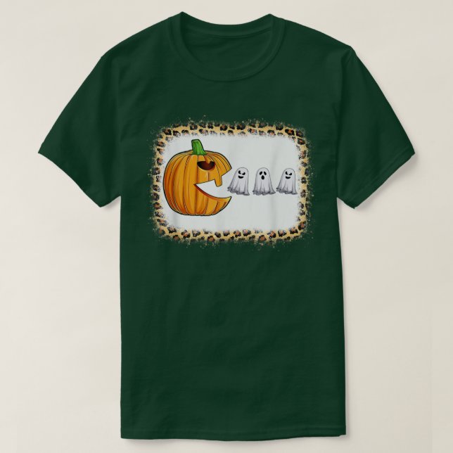 Funny Jackolantern Pumpkin With Ghosts Halloween C T-Shirt (Design Front)