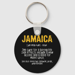 Funny Jamaica Definition Saying Jamaican Patois Hu Key Ring