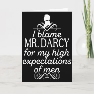 Funny Jane Austen Mr Darcy Quotes Book Club T Shir Card