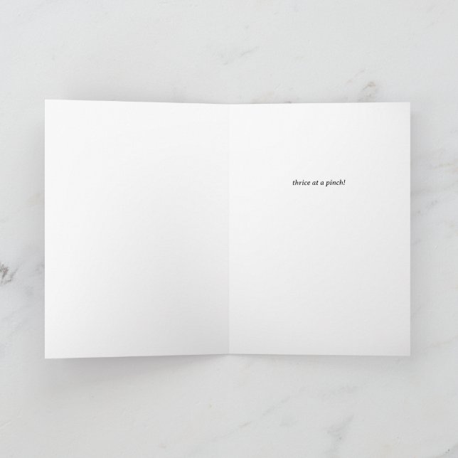 Funny Jane Austen Regency Romance Tips Card (Inside)
