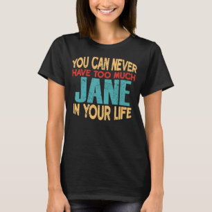 Funny Jane Personalised Tshirt First Name Joke Ite