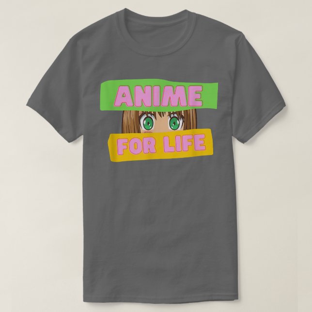 Funny Japanese Anime  Anime for Life  Japan Cultur T-Shirt (Design Front)