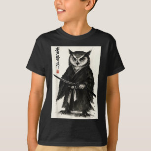 Funny japanese anime manga style samurai warrior T-Shirt