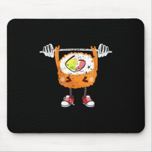 Funny Japanese Food Gym Weightlifting Gift T-Shirt Mouse Pad