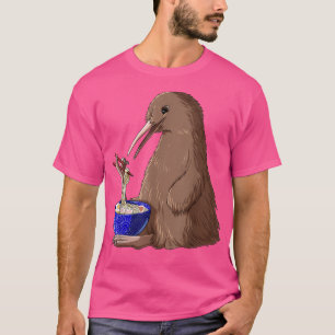 Funny Japanese Kawaii Ramen Kiwi Bird  T-Shirt