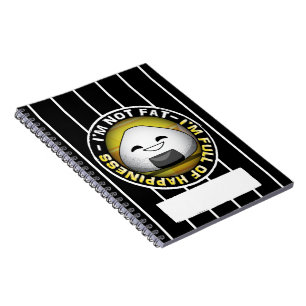 Funny japanese riceball spiral notebook