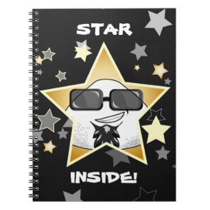 Funny Japanese Riceball Spiral Notebook