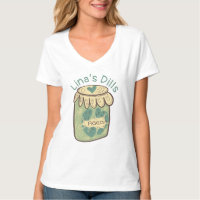 Funny Jar of Pickles Dill Green Food Lover T-Shirt