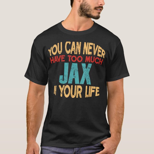 Funny Jax Personalised Tshirt First Name Joke Item (Front)