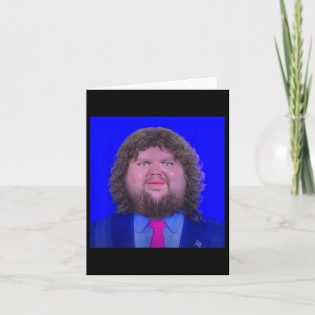 Funny Jd Vance Shirt Jd Vance Face Meme  Card (Front)