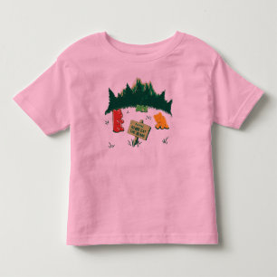 Funny Jelly Bears at Mountains Toddler T-Shirt